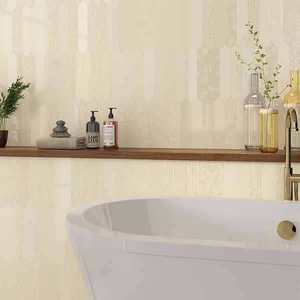 Crackle Marfil Decor Picket Porcelain Project Photo