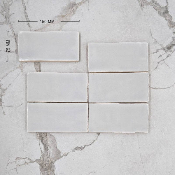 Craqule Dove Moroccan Porcelain 150x75 Dimension