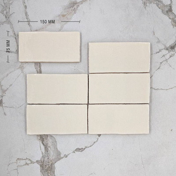 Craqule Nacar Moroccan Porcelain 150x75 Dimension