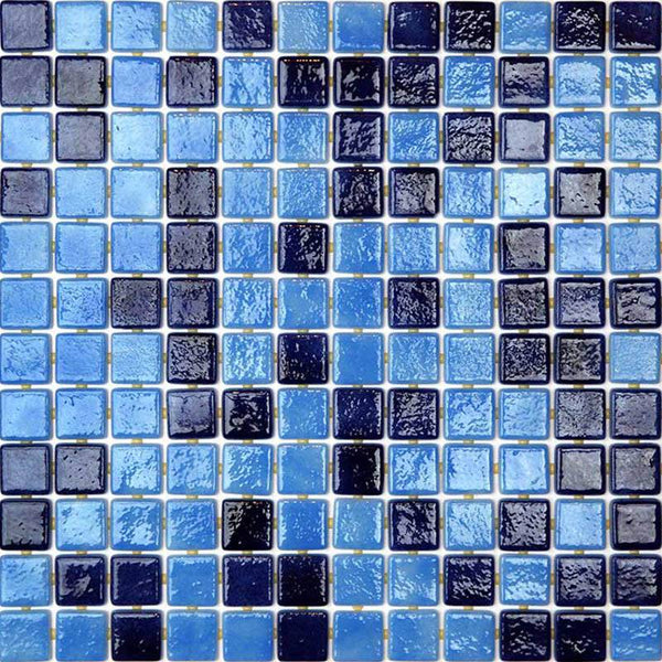 Deco-Mix 2577-C Glass Mosaic Pool Tile - Stone and Tile Projects