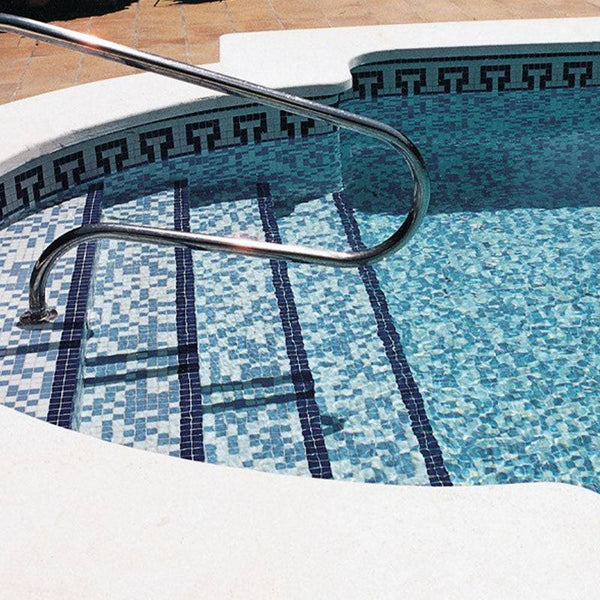 Deco-Mix 2578-C Glass Mosaic Pool Tile - Stone and Tile Projects