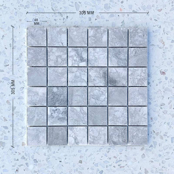 Super White Mosaic - Stone and Tile Projects