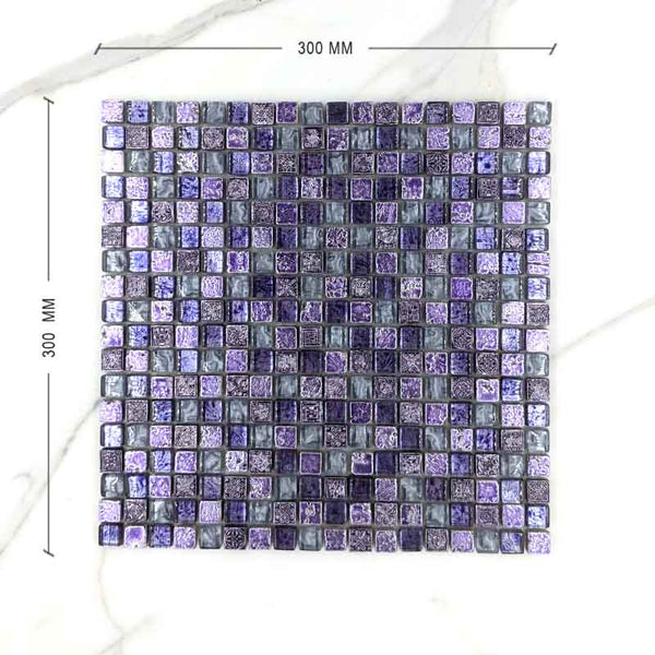 Exotic Lilac Purple Mosaic Dimension