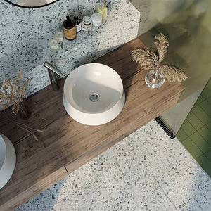 Forest Green Coarse Grain Terrazzo STP 38 - Stone and Tile Projects