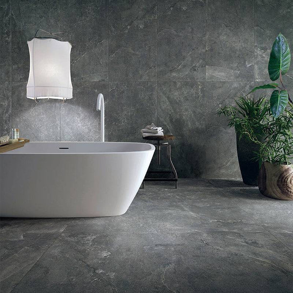 Fior Di Bosco Dark Grey Rectified Porcelain - Stone and Tile Projects