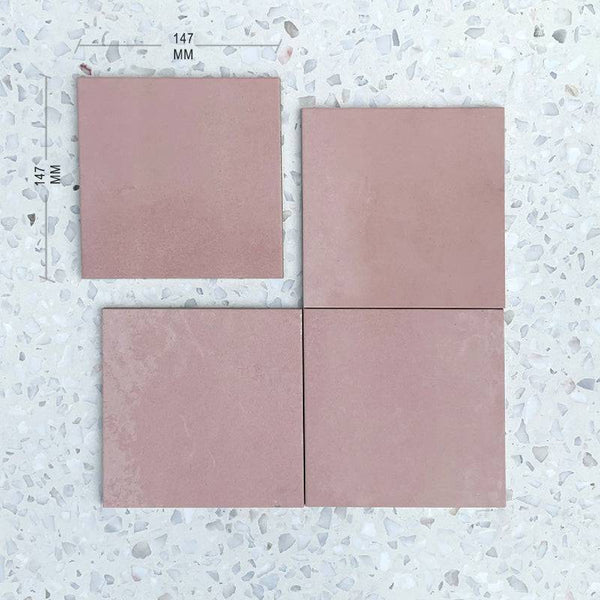 Pastel Pink 147x147 Spanish Porcelain - Stone and Tile Projects