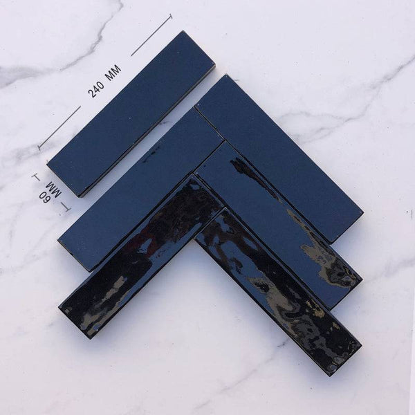 Florence Anthracite Subway Porcelain 240x60 - Stone and Tile Projects