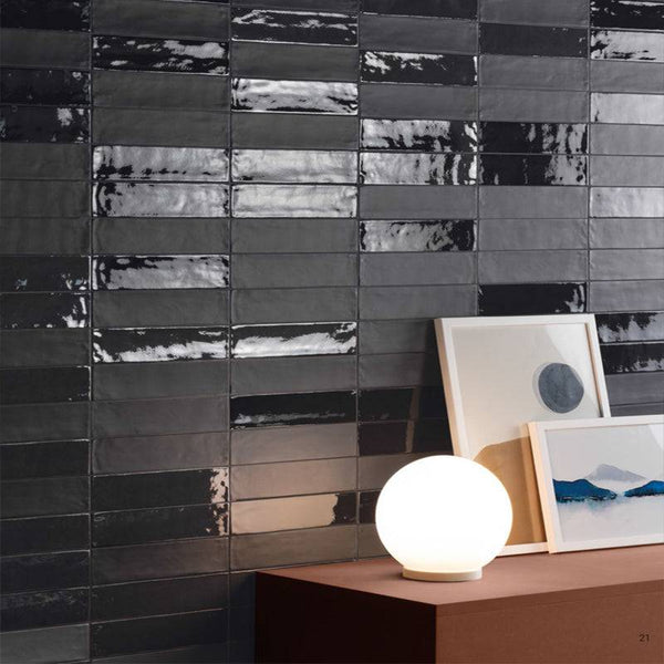 Florence Anthracite Subway Porcelain 240x60 - Stone and Tile Projects