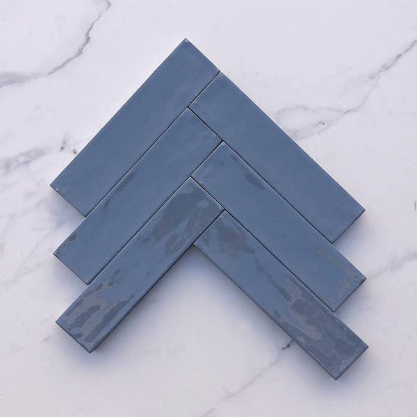 Florence Blue Subway Porcelain 240x60 - Stone and Tile Projects