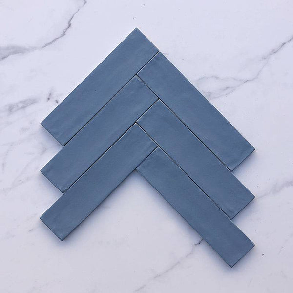 Florence Blue Subway Porcelain 240x60 - Stone and Tile Projects