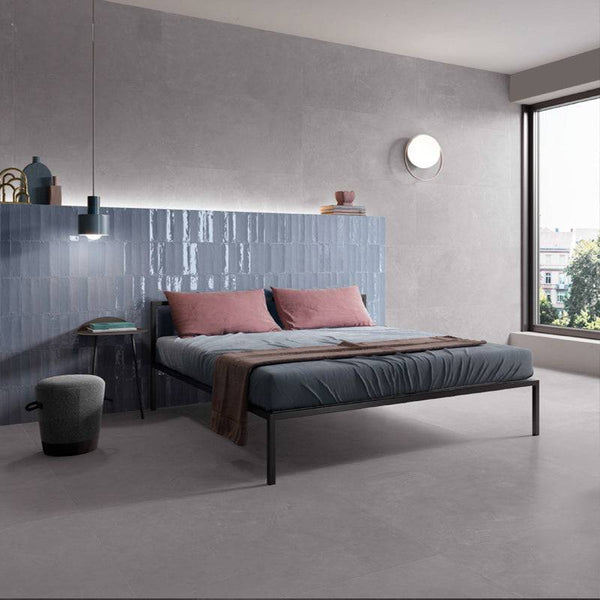 Florence Blue Subway Porcelain 240x60 - Stone and Tile Projects