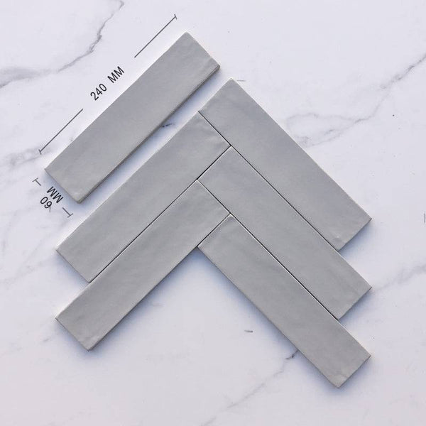 Florence Grey Subway Porcelain 240x60 - Stone and Tile Projects