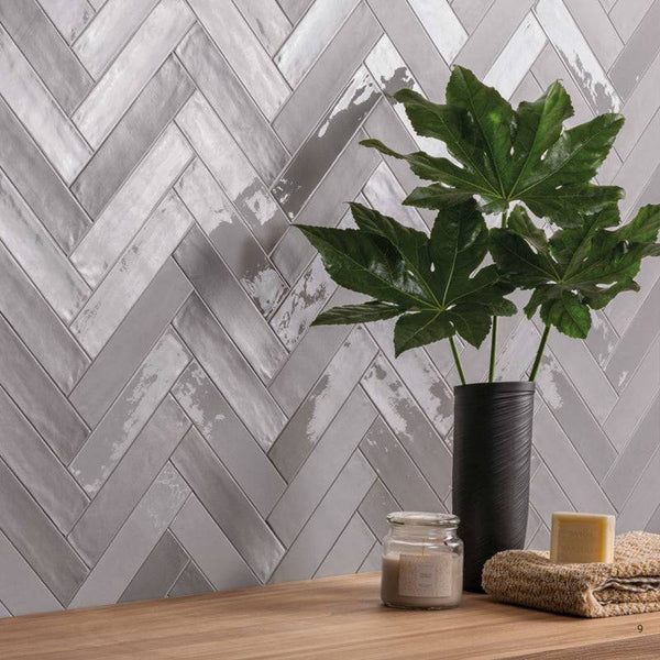 Florence Grey Subway Porcelain 240x60 - Stone and Tile Projects