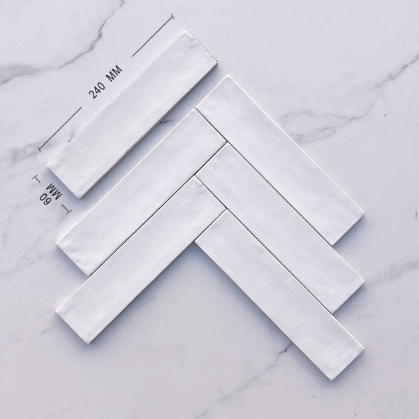 Florence White Subway Porcelain 240x60 - Stone and Tile Projects