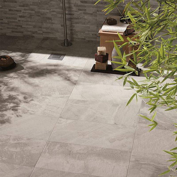 Fossil Gris Porcelain - Project Photo