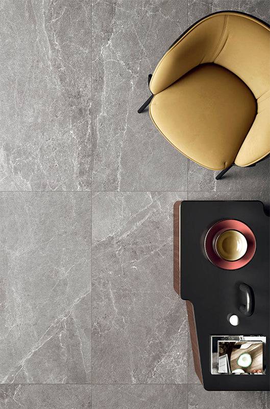 Frammenti Silver Limestone Italian Porcelain - Stone and Tile Projects