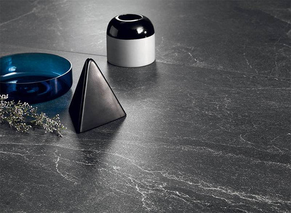 Frammenti Graphite Limestone Italian Porcelain - Stone and Tile Projects