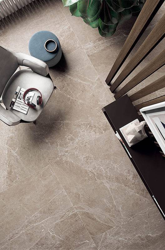 Frammenti Greige Limestone Italian Porcelain - Stone and Tile Projects