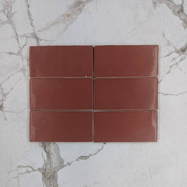 Garnet Red Moroccan Porcelain 150x75