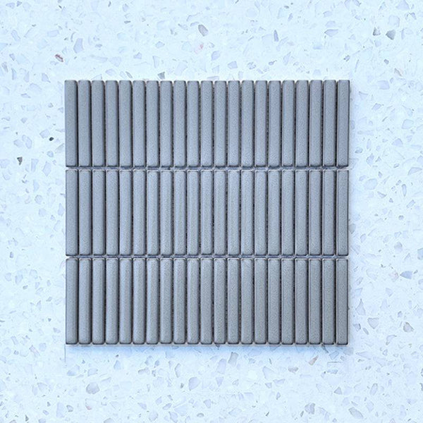 Grey Stix Porcelain Mosaic 92x12 - Stone and Tile Projects