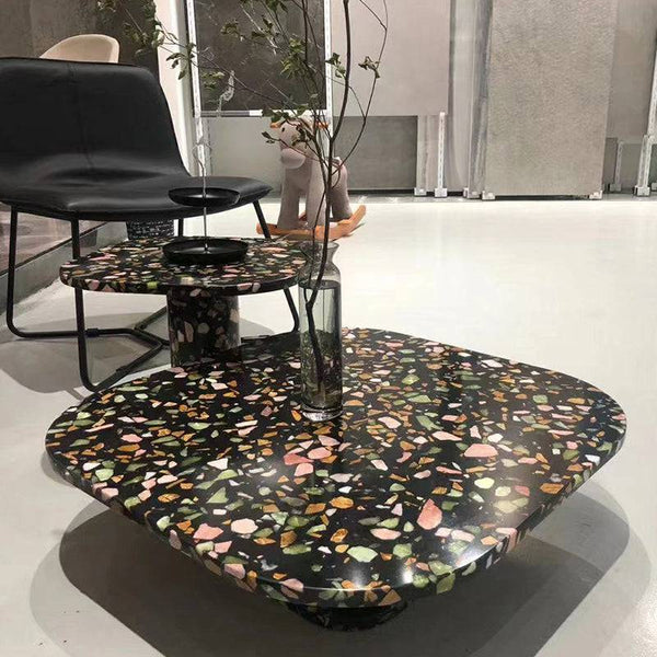Carbon Clay Coarse Grain Terrazzo STP-26 - Stone and Tile Projects