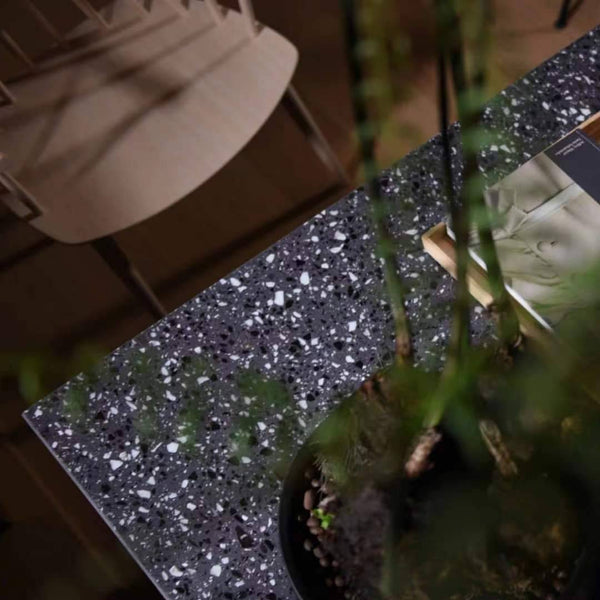 Carbon Salt Pepper Terrazzo STP-18 - Stone and Tile Projects