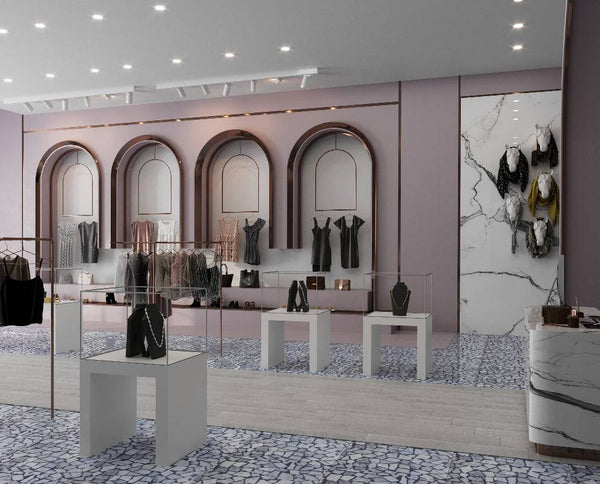 IN-Carrara Terrazzo Pazza STP-33 - Stone and Tile Projects