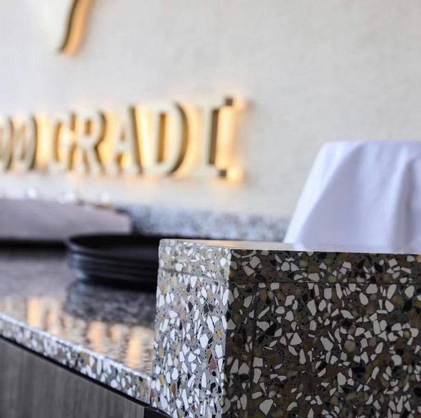 Grigio Ocra Terrazzo STP-24 - Stone and Tile Projects