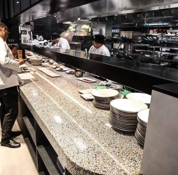 Grigio Ocra Terrazzo STP-24 - Stone and Tile Projects