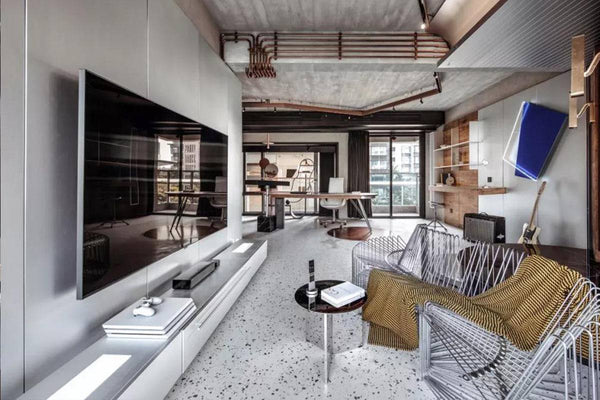 Snow Salt Pepper Terrazzo STP-19 - Stone and Tile Projects