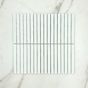 Kit Kat Thassos Finger Mosaic 148×15