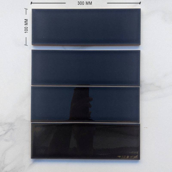 Liquorice Black Spanish Subway Ceramic 300x100 - Stone and Tile Projects