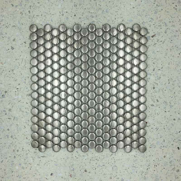 Metal Plated Penny Round Mosaic 20 Dia