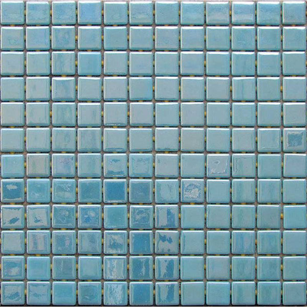 Metallic Vanadium Glass Mosaic Pool Tile - Stone and Tile Projects