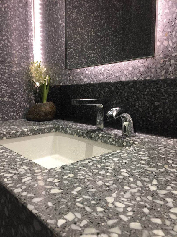 Mid Grey Terrazzo STP-08 - Stone and Tile Projects