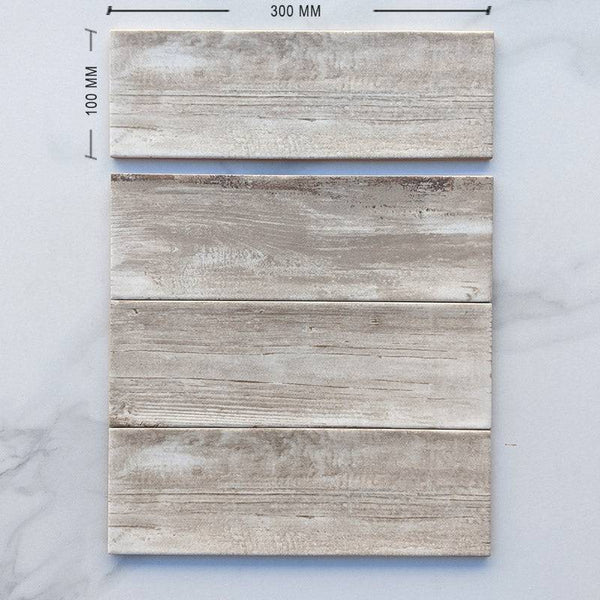 Maple Timber Look Spanish Subway Ceramic 300x100 - Stone and Tile Projects