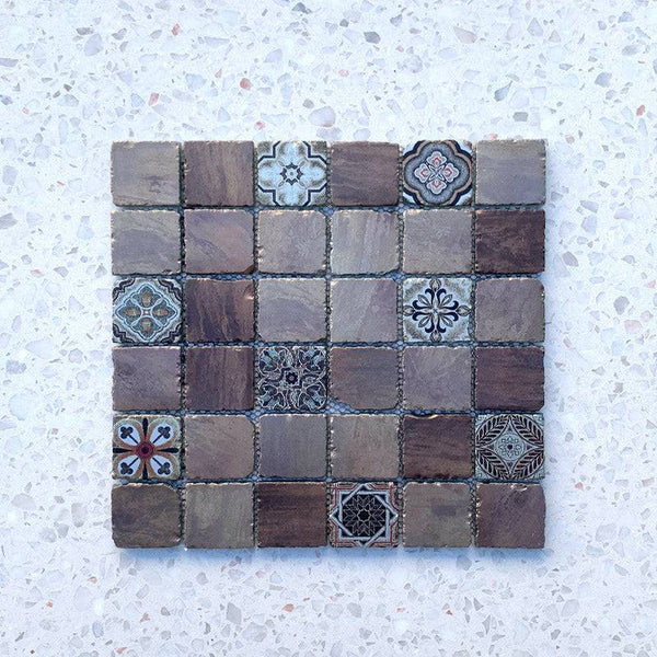 Marrakesh Hazel Glass Mosaic - Stone and Tile Projects