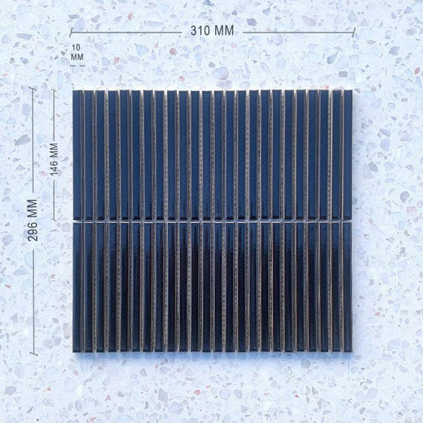 Japanese Midnight Slim Kit Kat 146x10 - Stone and Tile Projects