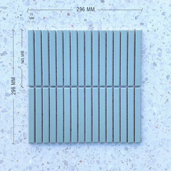 Slim Kit Kat Mint Mosaic 145x15 - Stone and Tile Projects