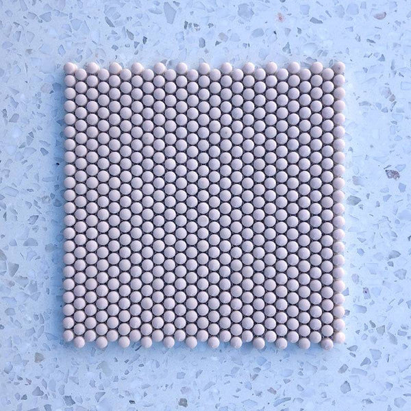 Mix Pastel Pink Penny Round 10 Dia - Stone and Tile Projects