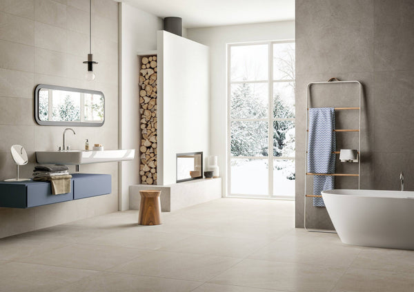 Moca Crema Lake Italian Porcelain - Stone and Tile Projects
