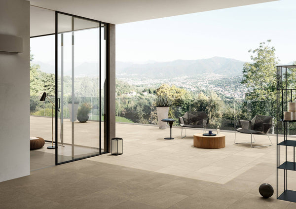 Moca Crema Park Italian Porcelain - Stone and Tile Projects