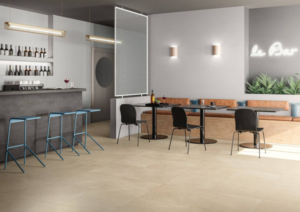 Moca Crema Park Italian Porcelain - Stone and Tile Projects