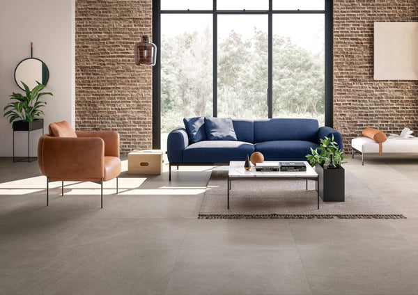 Moca Crema Rock Italian Porcelain - Stone and Tile Projects