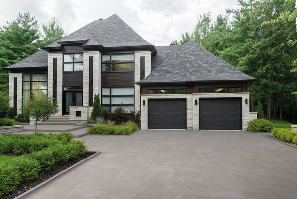 Moca Crema Rock Italian Porcelain - Stone and Tile Projects