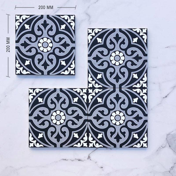 Moroccan Porcelain Pattern 15 Dimension