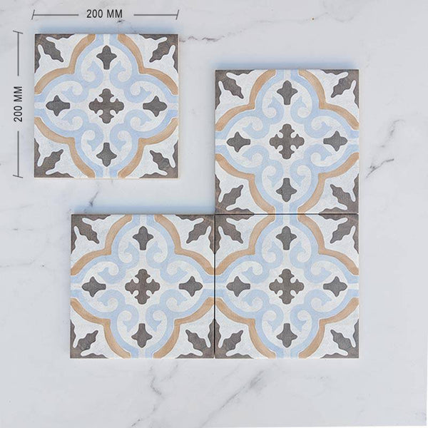 Moroccan Porcelain Pattern 22 - Stone and Tile Projects