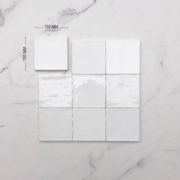 Moroccan Snow Mix Gloss Porcelain Dimension