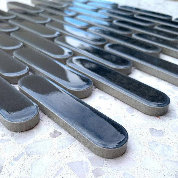 Tik Tax Navy Porcelain Mosaic - Stone and Tile Projects