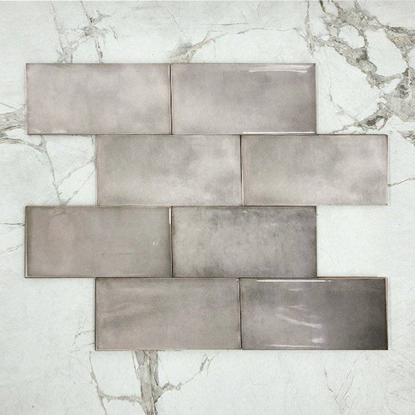 Newtown Gloss Grey Subway Porcelain